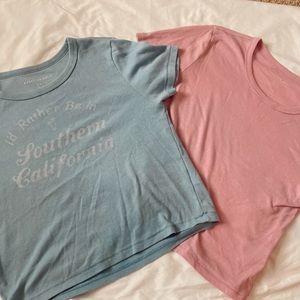 pair of two soft american eagle t shirts